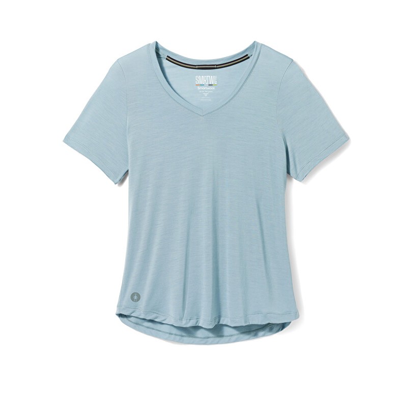 , Tee Shirt col V Women Active Ultralite Smartwool, SMARTWOOL, Croque Montagne , Tee Shirt col V Women Active Ultralite Smartwool, SMARTWOOL, Croque Montagne
