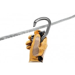 Mousqueton à verrouillage Vertigo Wire-Lock M40A WLU PetzPETZLCroque Montagne