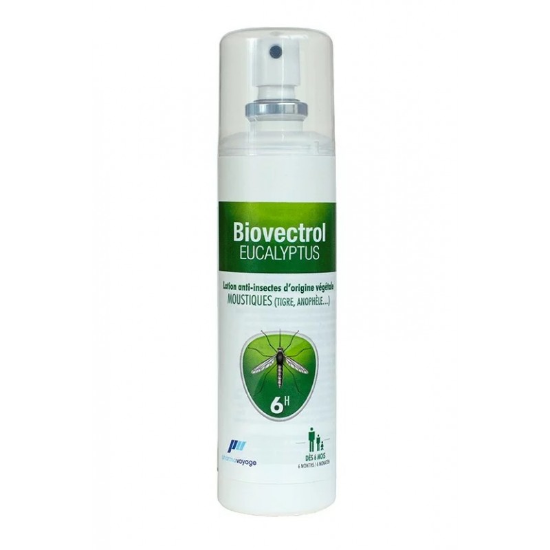 Spray anti insectes Biovectrol Eucalyptus Pharmavoyage