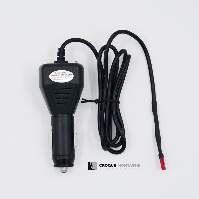 Chargeur voiture 12 Volt (jst) pour lampe Scurion