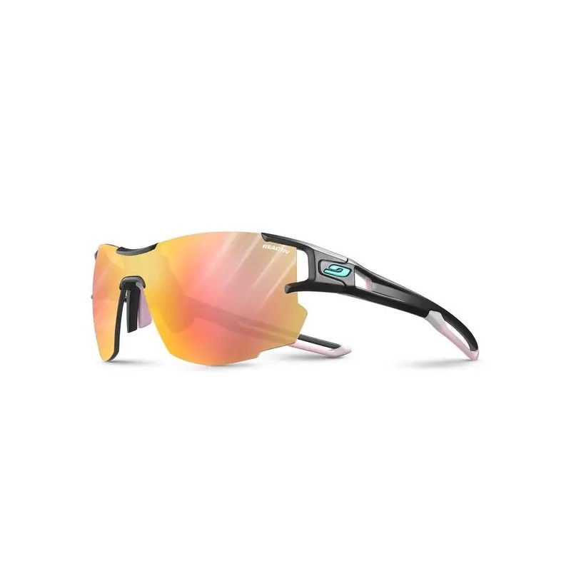 , Lunettes de soleil photochromic 1-3 Aerolite noir translucite rose pastel Julbo, JULBO, Croque Montagne