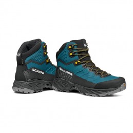 , Chaussures de randonnée homme Rush Trk Lt Gtx Petrol Mustard Scarpa, SCARPA, Croque Montagne