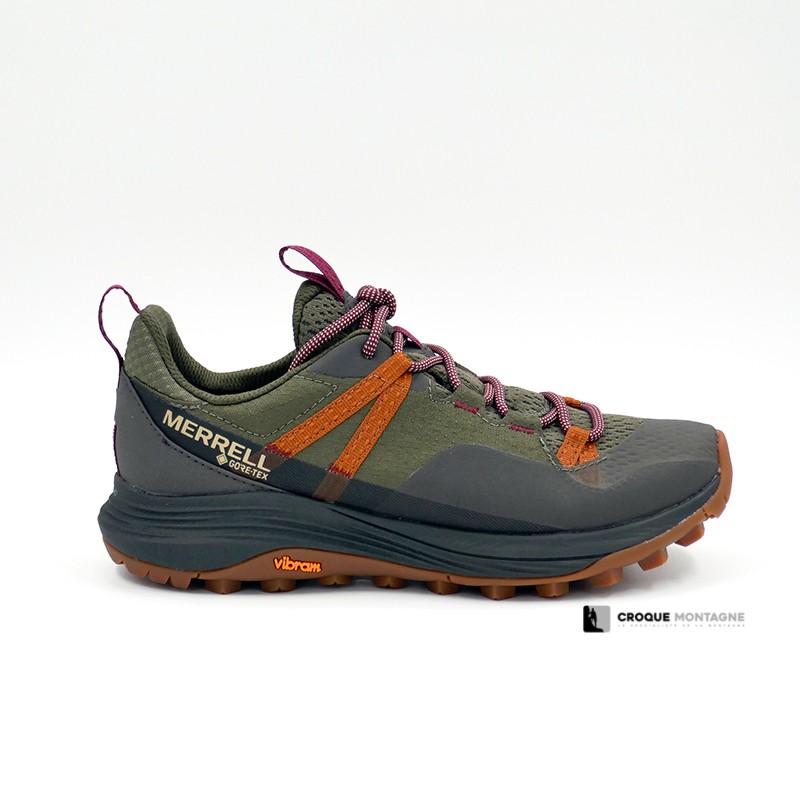 , Chaussures de randonnée femme Siren 4 GTX olive Merrell, MERRELL, Croque Montagne