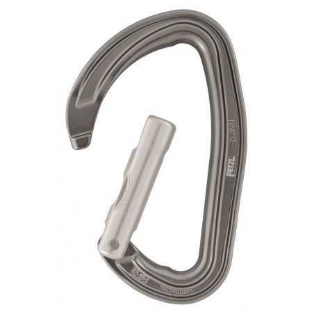 Climbing Technology Lime S Mousqueton avec loquet Droit, Couleur : Vert/Gris anodisé