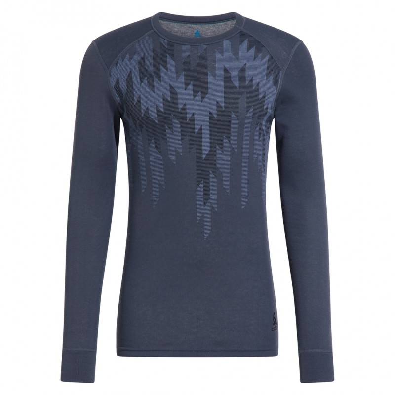 , T-shirt manches longues chaud et technique homme Active Warm Eco Odlo, ODLO, Croque Montagne