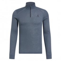 , T-shirt manches longues homme 1/4 zip Active Warm Eco Odlo, ODLO, Croque Montagne