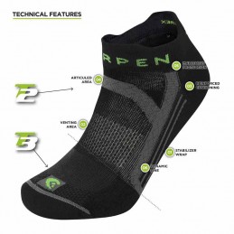 , Chaussettes homme Running Precision Fit Eco X3RPFE Lorpen, LORPEN, Croque Montagne