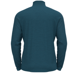 , Sweat polaire homme col 1/4 zippé Roy Saxony Blue Odlo, ODLO, Croque Montagne