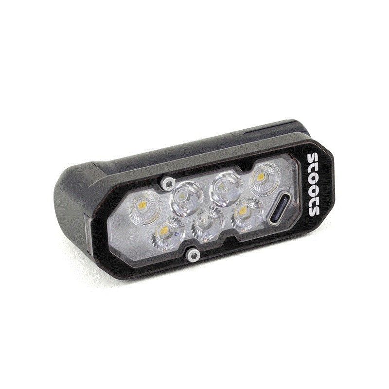 Lampe Frontale LED Lampe de Sécurité avec Clip pour Sports Extérieur Enfant  Vélo Running Camping, 4 Modes d'Éclairage Rechargeable via USB LED Blanche