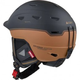 Casque de ski Xplorer rescue mat black pecan Cairn - Croque Montagne, Casque de ski Xplorer rescue Cairn, CAIRN, Croque Montagne