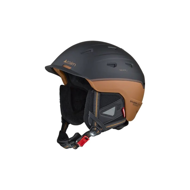 Casque de ski Xplorer rescue mat black pecan Cairn - Croque Montagne, Casque de ski Xplorer rescue Cairn, CAIRN, Croque Montagne