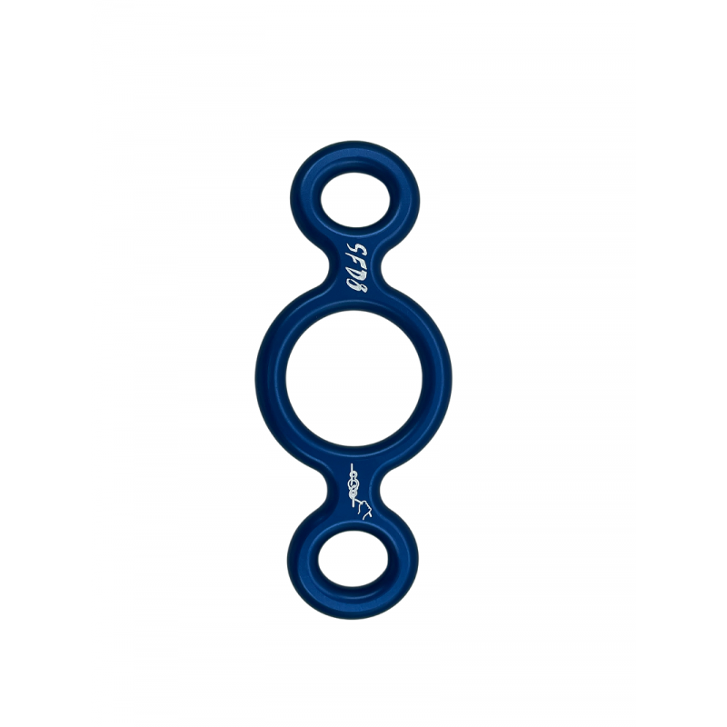 Descendeur Faders 8 Classic - Aluminium Forgé - Pour Escalade, Spéléo, Secours - 77mm/35mm