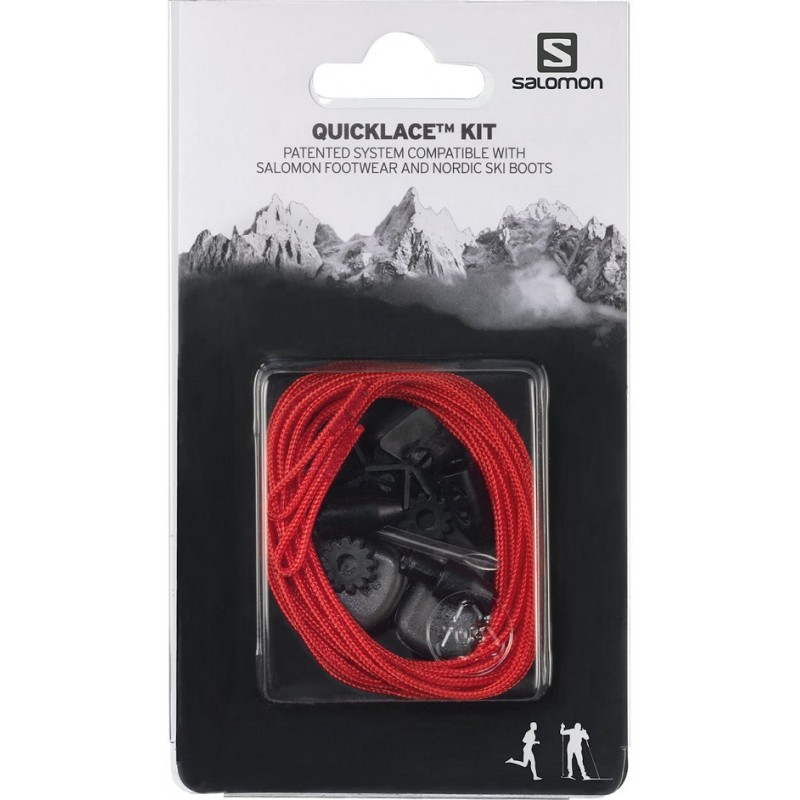 Kit Lacets de rechange Quicklace red 326672 SalomonSALOMONCroque Montagne