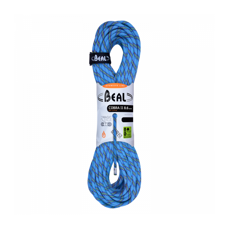 , Corde à double Cobra II 8.6 mm unicore L 50 m Beal, BEAL, Croque Montagne