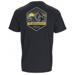 Stance_Mountain_Peak_Tee_Beluga_QCB_66_BEL_BACK, Tee Shirt coton Stance Mountain Peak homme Rab, RAB, Croque Montagne