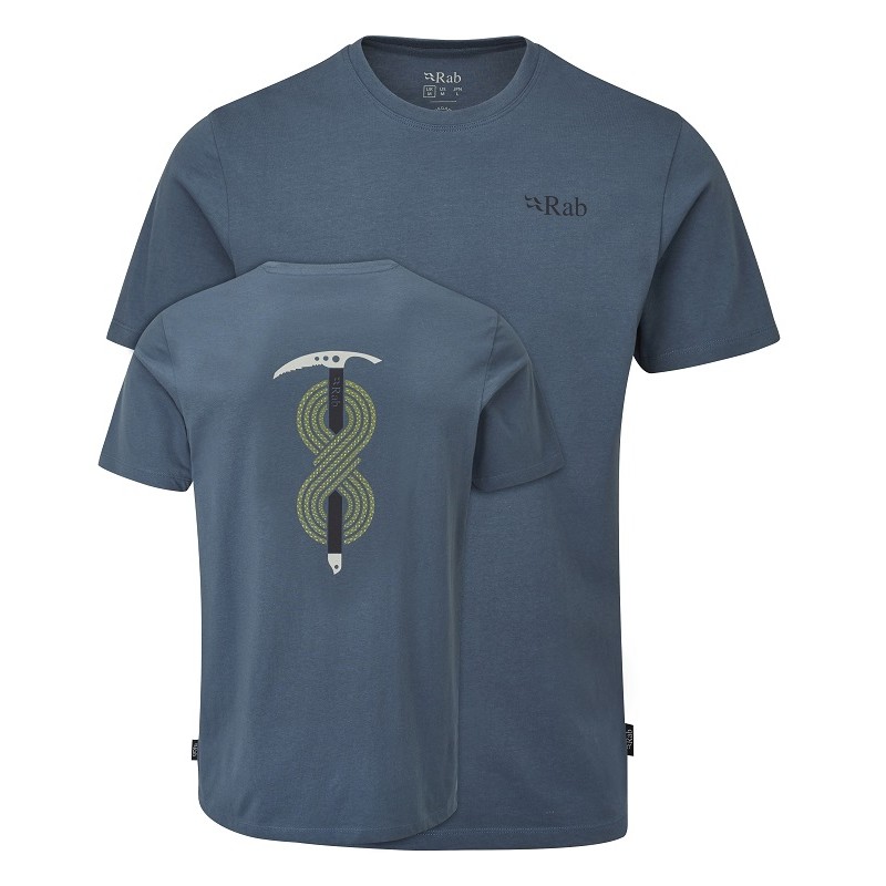 Stance_Axe_Tee_OrionBlue_QCB_83_ORB_Front, Tee Shirt coton Stance Axe homme Rab, RAB, Croque Montagne