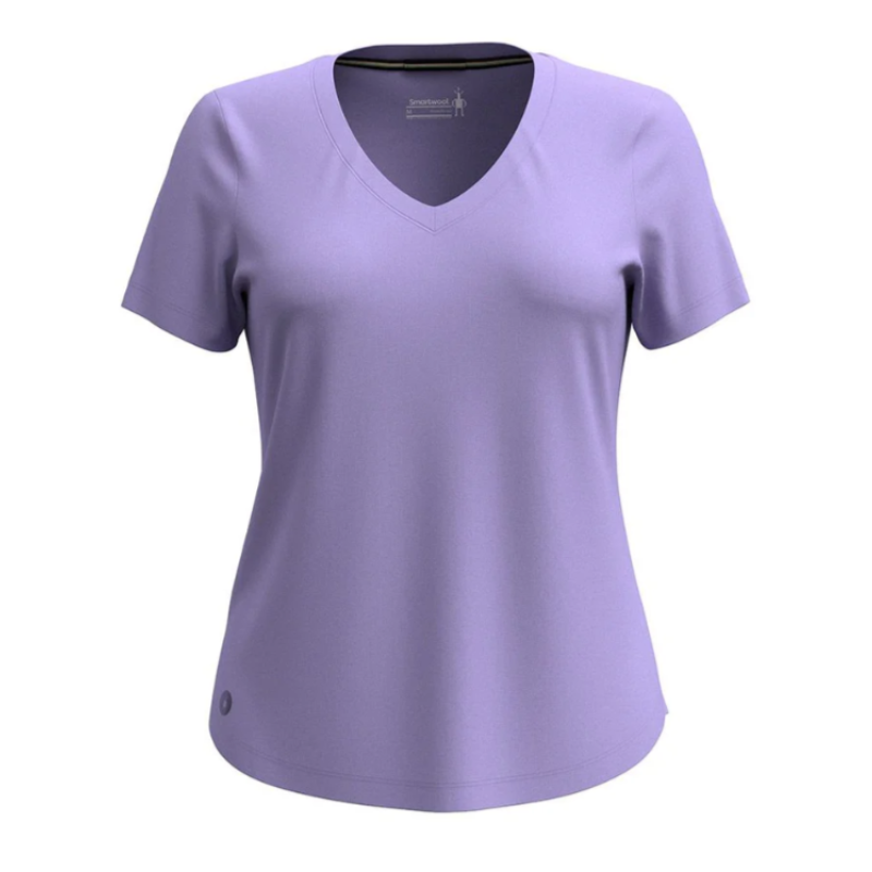 Tee Shirt col V Women Active Ultralite Smartwool, Tee Shirt col V Women Active Ultralite Smartwool, SMARTWOOL, Croque Montagne
