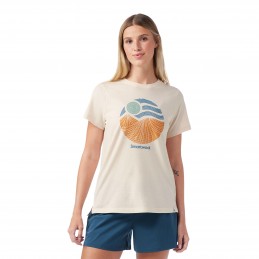 T-shirt imprimé Horizon View manches courtes femme Smartwool