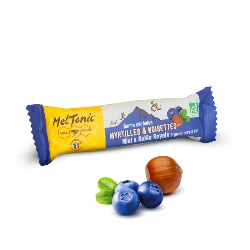 Barre céréales bio Myrtilles et noisettes Meltonic Barre céréales bio Myrtilles et noisettes Meltonic