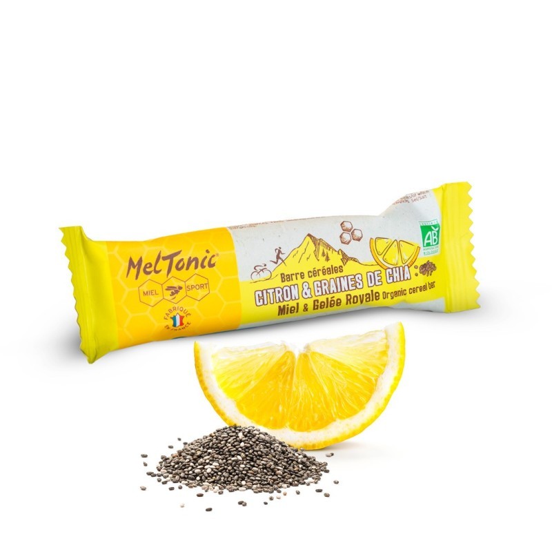 Barre céréales bio Citron et graines de chia Meltonic Barre céréales bio Citron et graines de chia Meltonic