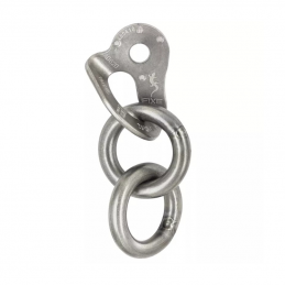 Plaquette Fixe1 + 2 anneaux A316L D10 Fixe