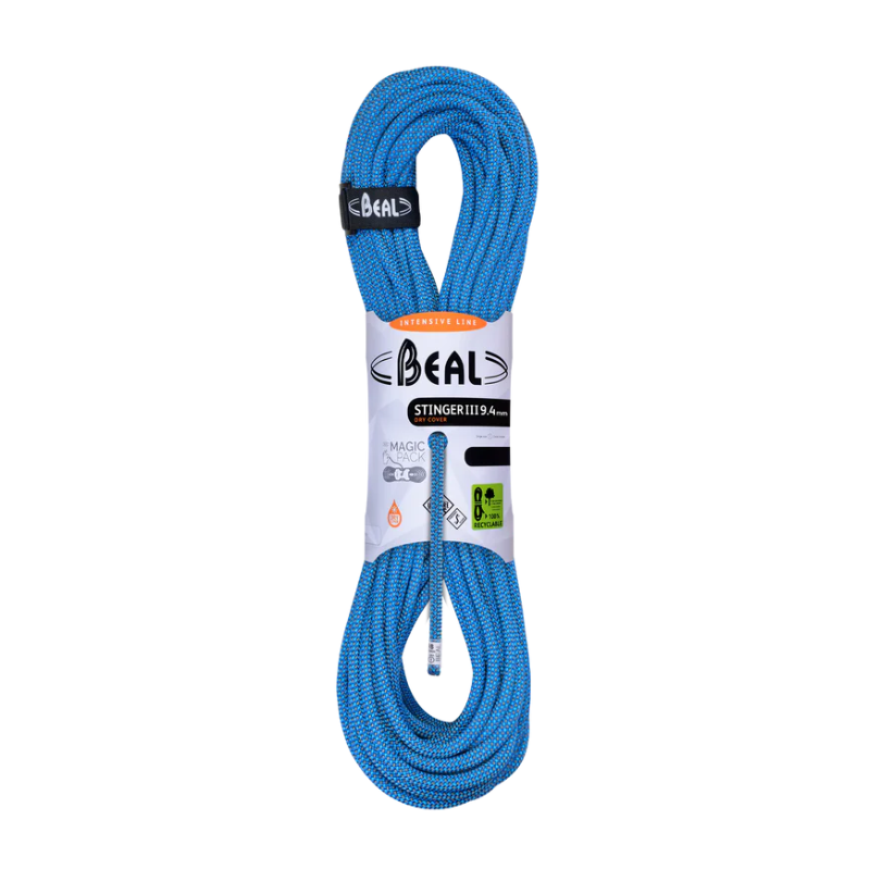 Corde escalade Stinger III 9.4 mm 80m Unicore Dry Cover Beal Corde escalade Stinger III 9.4 mm 80m Unicore Dry Cover Beal