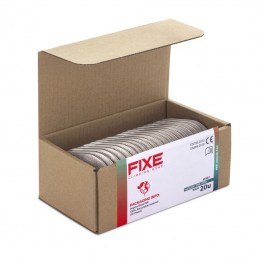 20 plaquettes Fixe 1 inox 10 mm Fixe, 20 plaquettes Fixe 1 inox 10 mm Fixe, FIXE, Croque Montagne