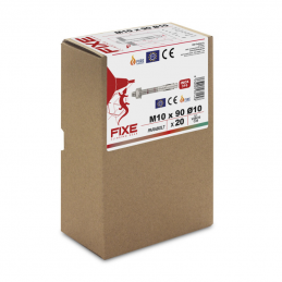 Lot de 20 goujons 10 X 90 inox Fixe