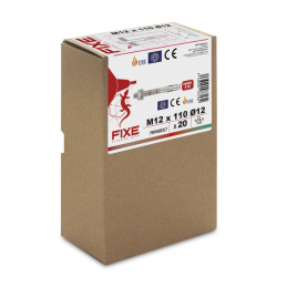 Lot de 20 goujons 12 X 110 inox Fixe