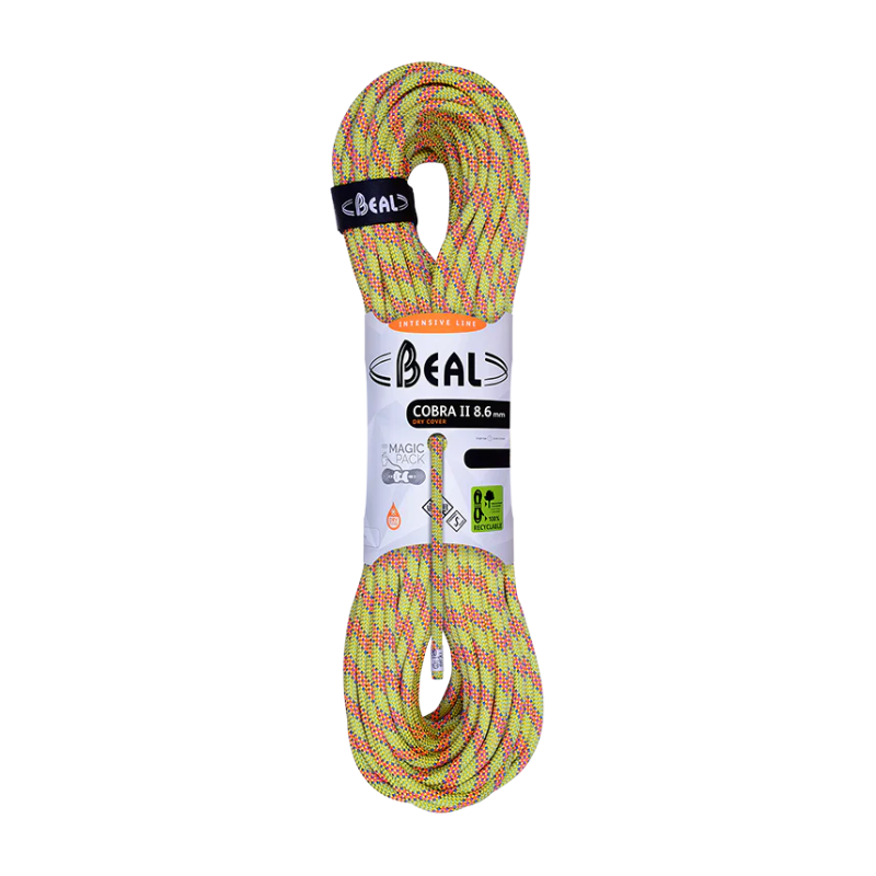 Corde à double Cobra II 8.6 mm unicore L 60 m Beal, Corde à double Cobra II 8.6 mm unicore L 60 m Beal, BEAL, Croque Montagne