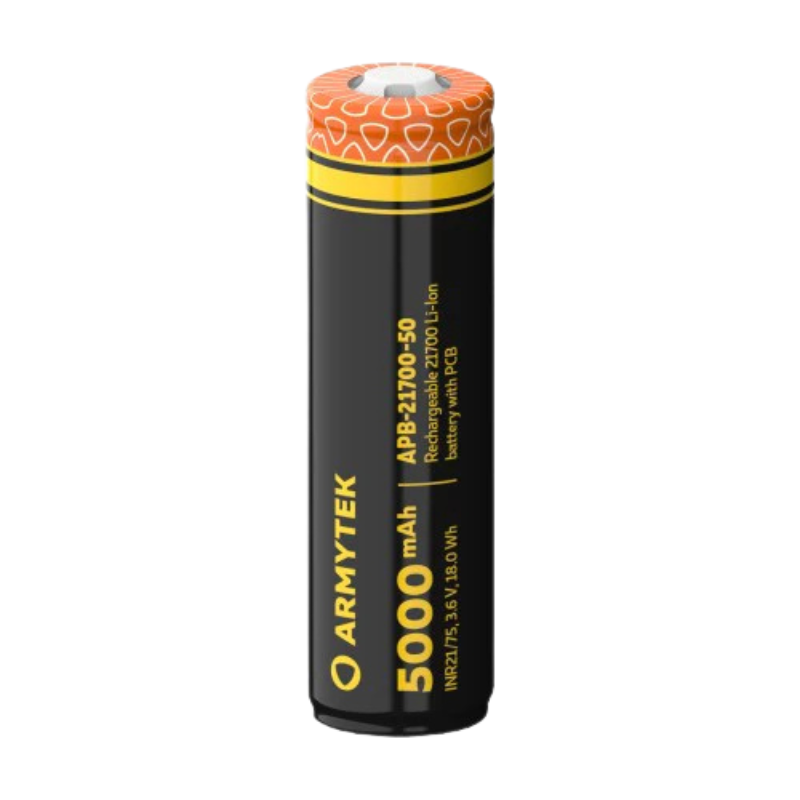 Accu APB-21700-50 5000 mAh 3.6V protégé Armytek, Accu APB-21700-50 5000 mAh 3.6V protégé Armytek, ARMYTEK, Croque Montagne