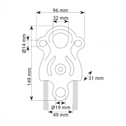 Poulie double Naiad Pro Camp