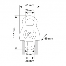 Poulie double Dryad Pro Camp