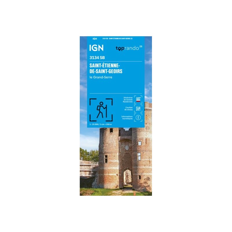 Cartes de randonnée IGN Série Bleue Saint-Etienne-de-Saint-Geoirs