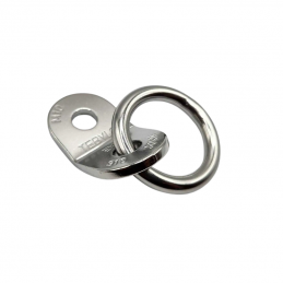 , Plaquette EXP³ inox D10 avec anneau Tebylon, TEBYLON, Croque Montagne