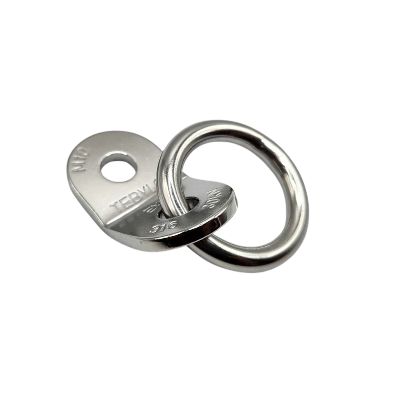 , Plaquette EXP³ inox D10 avec anneau Tebylon, TEBYLON, Croque Montagne