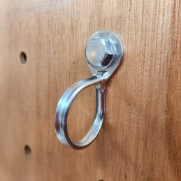 , Plaquette Ring Hanger D10 inox Tebylon, TEBYLON, Croque Montagne