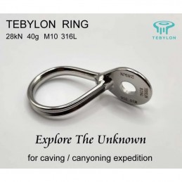 , Plaquette Ring Hanger D10 inox Tebylon, TEBYLON, Croque Montagne