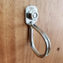 , Plaquette Ring Hanger D8 inox Tebylon, TEBYLON, Croque Montagne