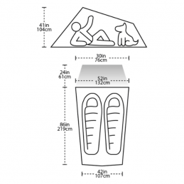 , Tente de randonnée C Bar 2 Big Agnes, BIG AGNES, Croque Montagne