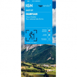 , Cartes de randonnée IGN TOP 25 Champsaur, Vieux Chaillol, Parc des Ecrins 3437 OT, IGN, Croque Montagne