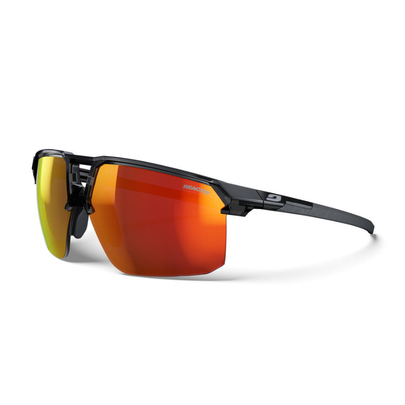 , Lunettes de soleil Liry Reactiv Cat.1 à 3 noir brillant Julbo, JULBO, Croque Montagne