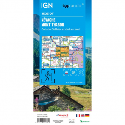 , Cartes de randonnée IGN TOP 25 Nevache, Mont Thabor, Col du Galibier, Col du Lautaret, IGN, Croque Montagne