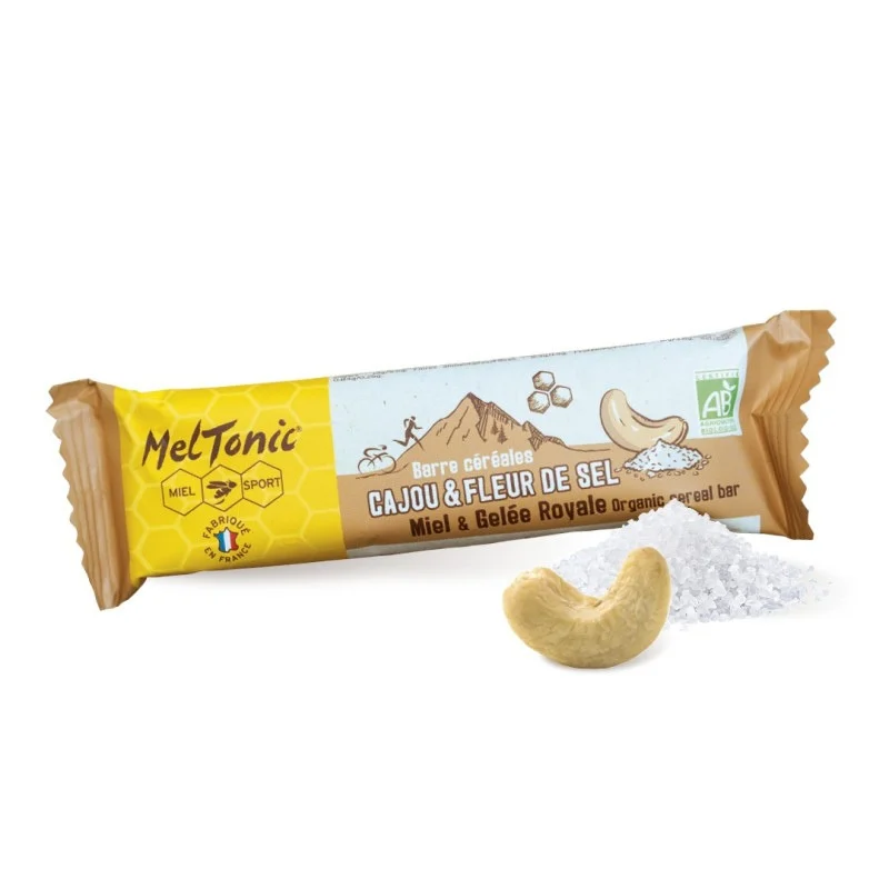 , Barre céréales bio Cajou et fleur de Sel Meltonic, MELTONIC, Croque Montagne