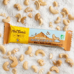 , Barre céréales bio Cajou et fleur de Sel Meltonic, MELTONIC, Croque Montagne