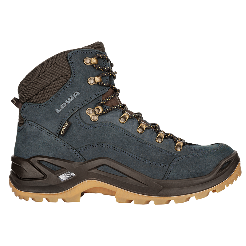 Chaussures de randonnée pour homme Renegade navy/honey Gore-Tex Mid LowaLOWACroque Montagne